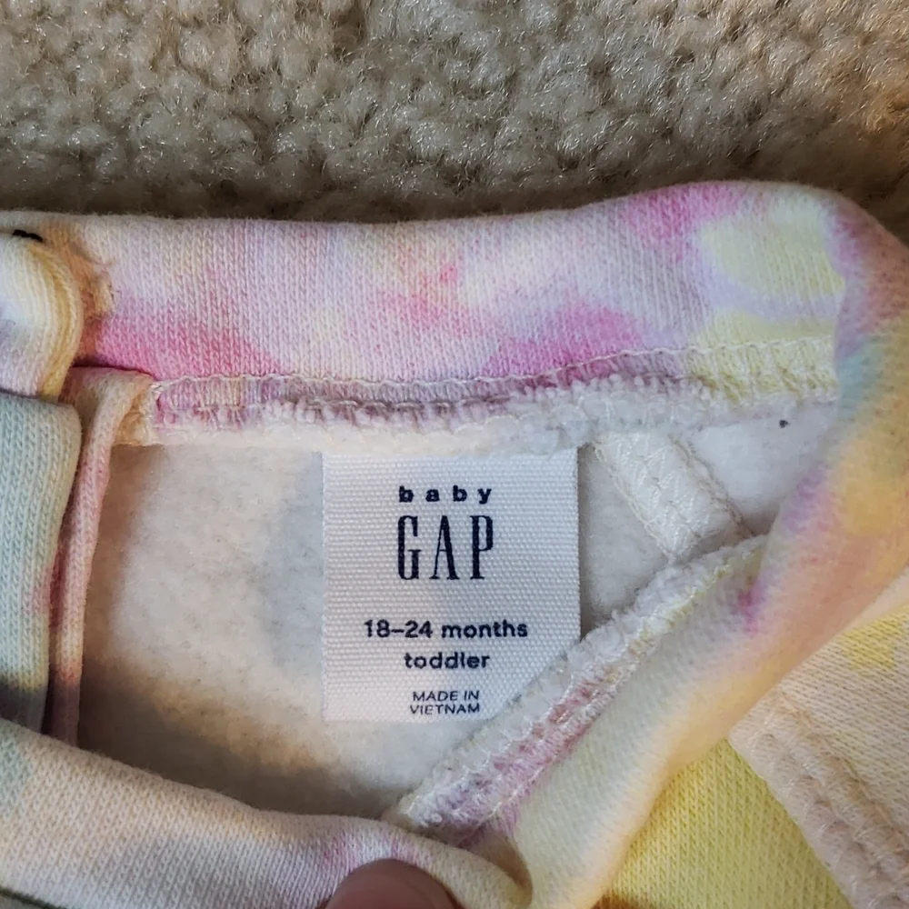 Baby Gap Girls Tie Dye Fleece Top Sz 18-24M